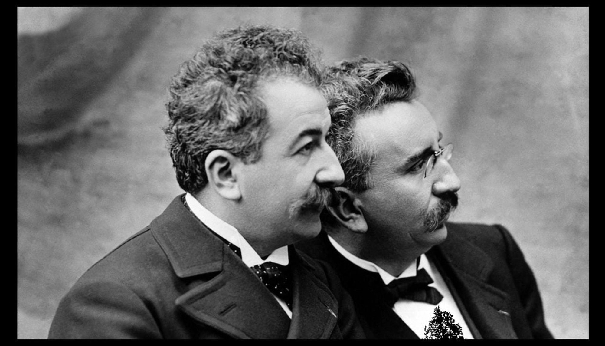 Hermanos Lumière en 1895